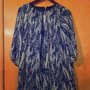 Blue H&M long-sleeved dress